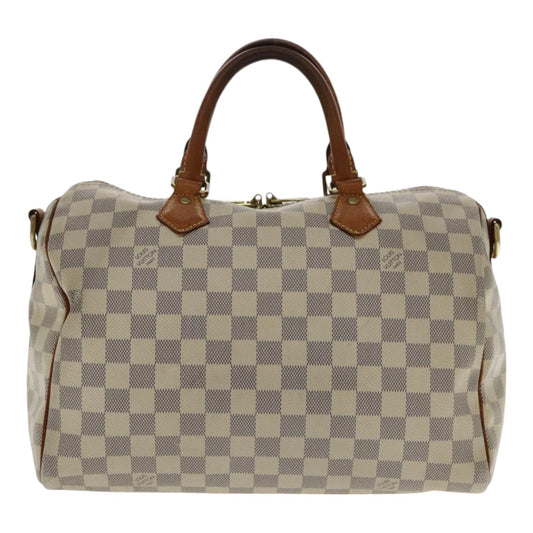 Louis Vuitton Speedy 30 White Canvas Handbag
