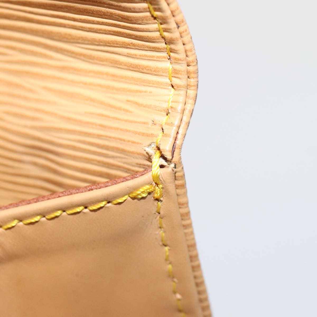 Louis Vuitton Jena Beige Leather Clutch Bag
