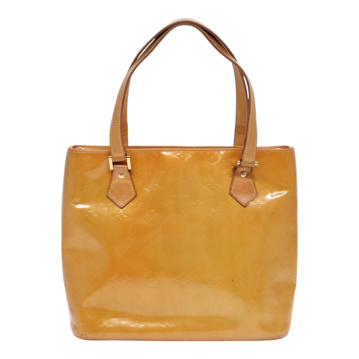 Louis Vuitton Houston Beige Patent Leather Handbag