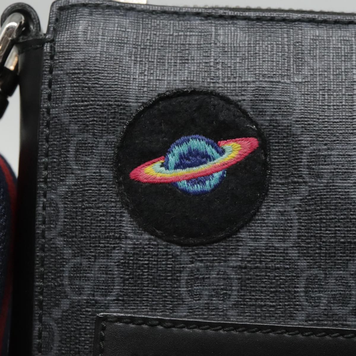 Gucci Jackie Black Canvas Shoulder Bag