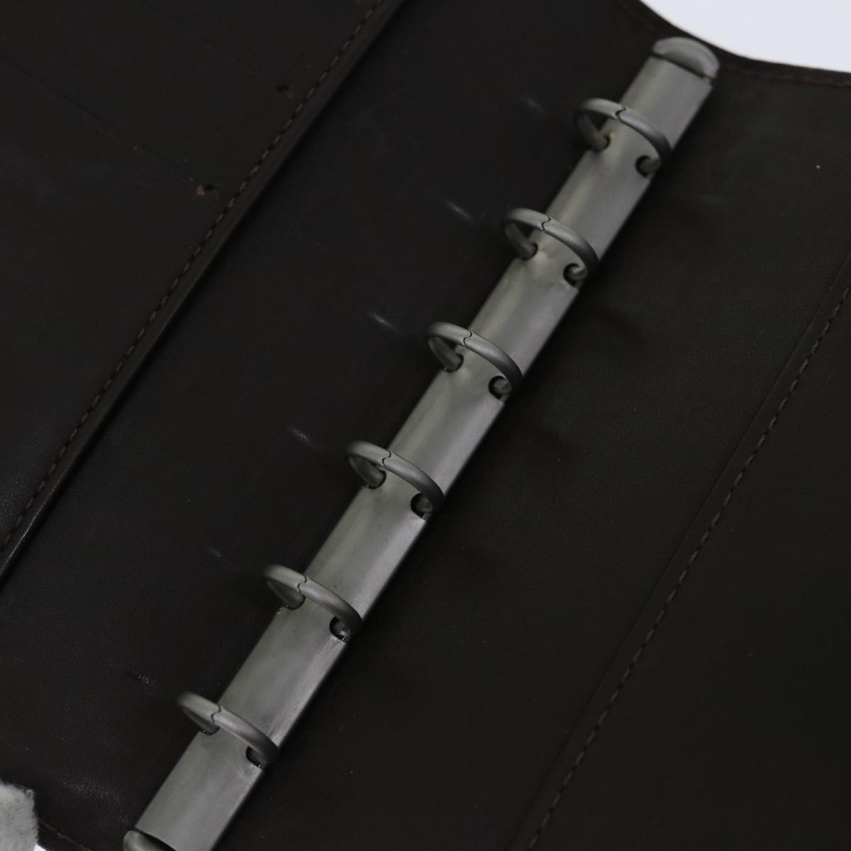 Louis Vuitton Agenda Cover Black Leather Wallet