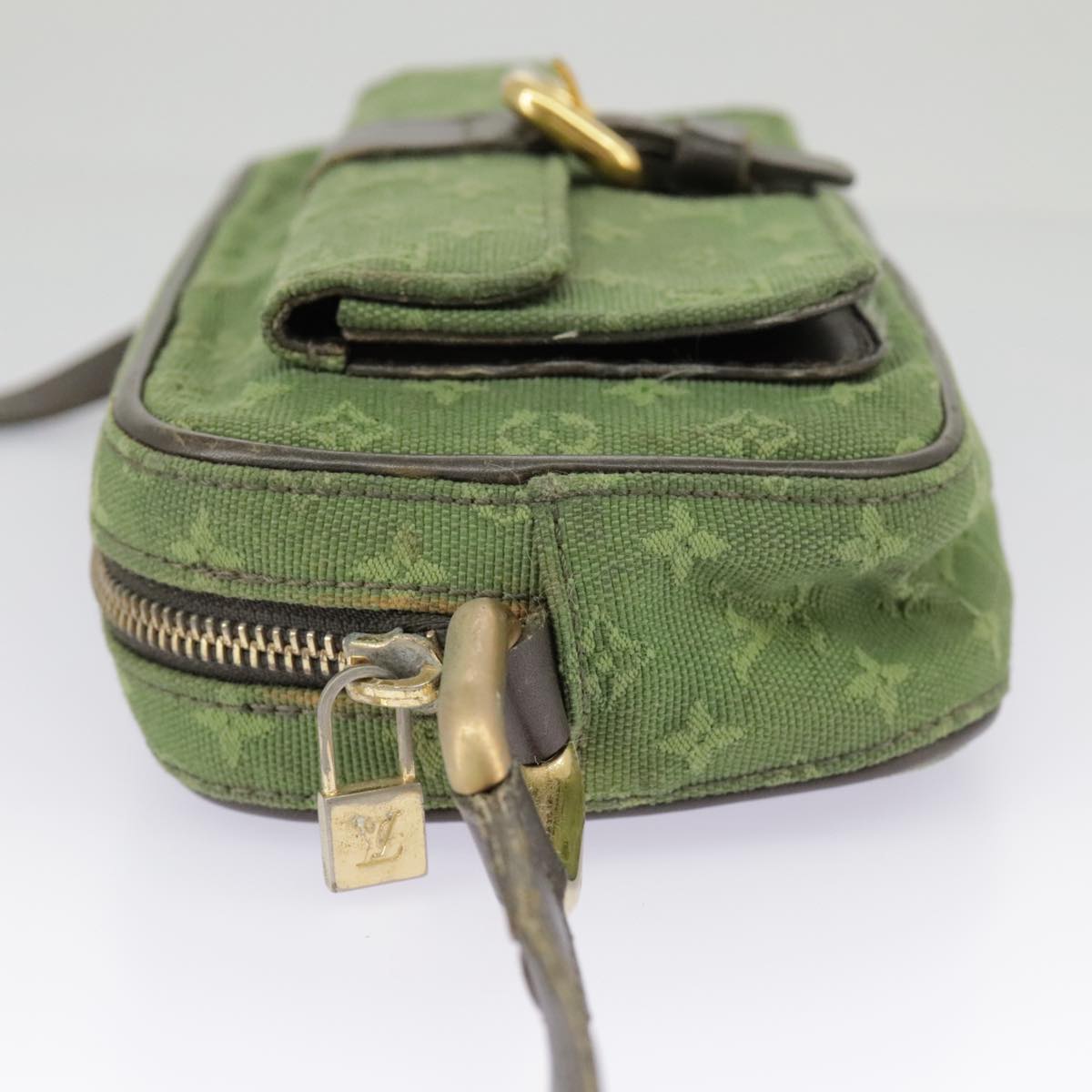 Louis Vuitton Juliette Khaki Canvas Shoulder Bag