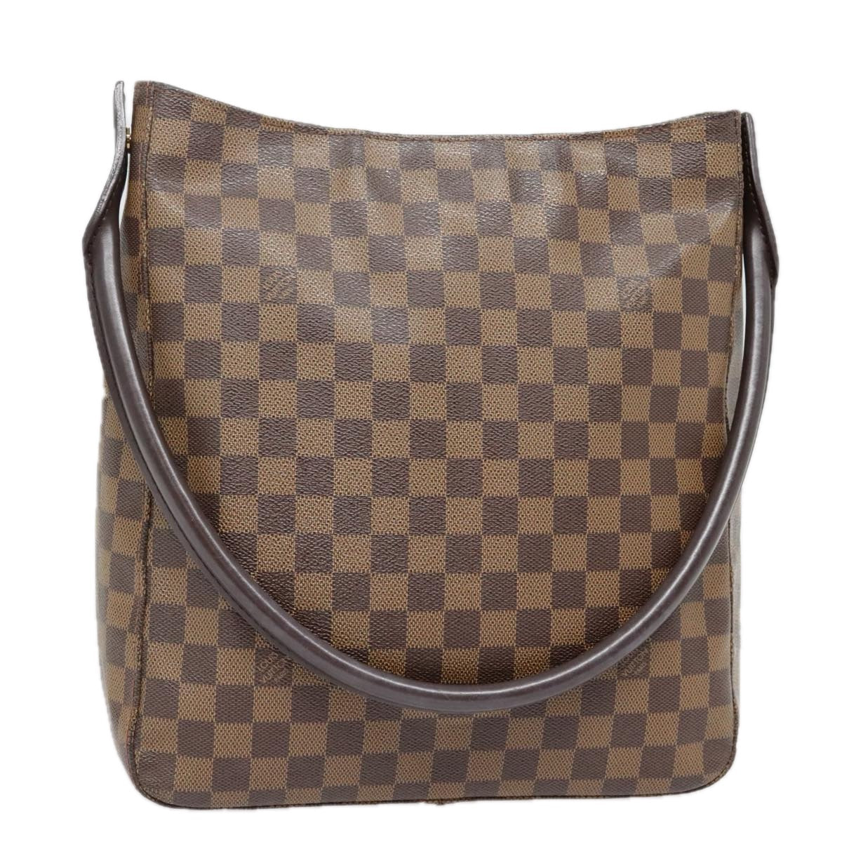 Louis Vuitton Looping Gm Brown Canvas Shoulder Bag