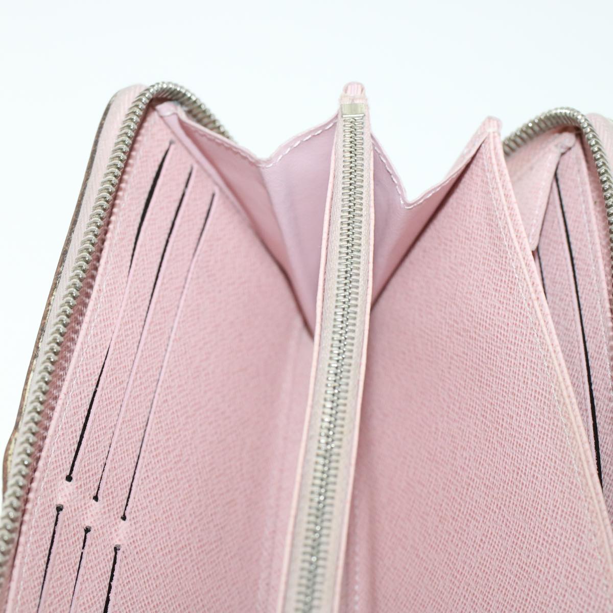 Louis Vuitton Zippy Wallet Pink Leather Wallet