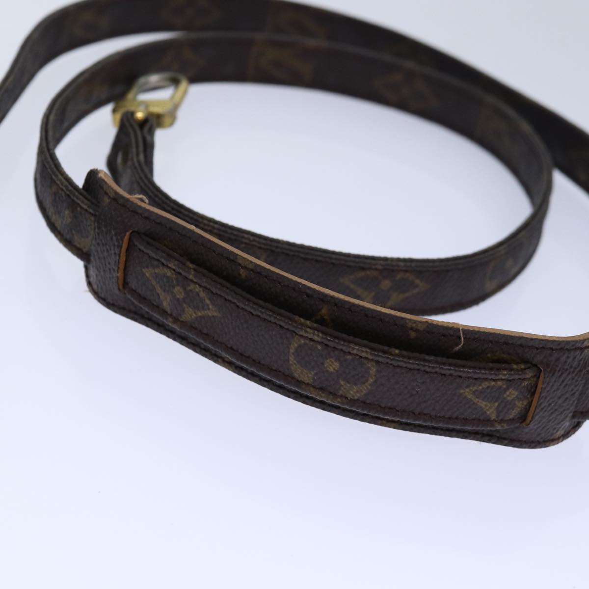 Louis Vuitton Shoulder Strap Brown Canvas Bag Jewelry