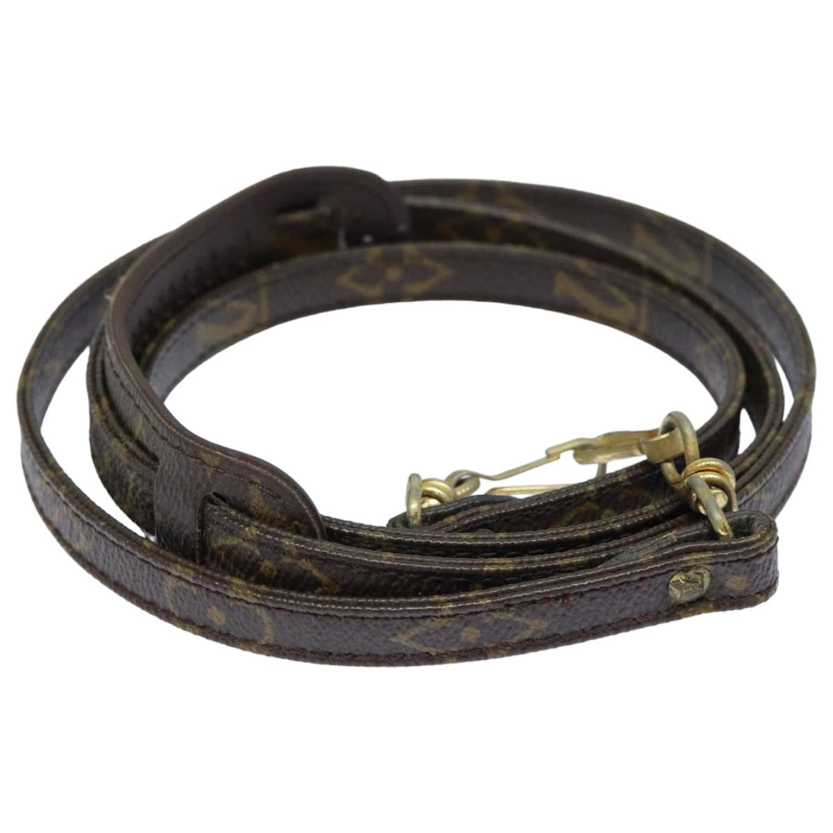 Louis Vuitton Shoulder Strap Brown Canvas Bag Jewelry