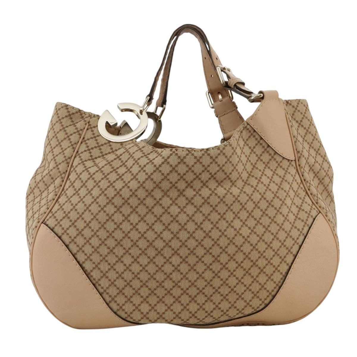 Gucci Charlotte Beige Canvas Shoulder Bag