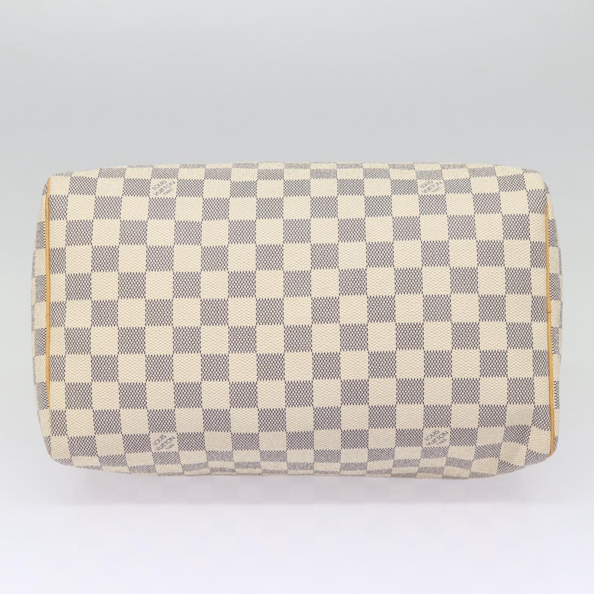 Louis Vuitton Speedy 30 White Canvas Handbag