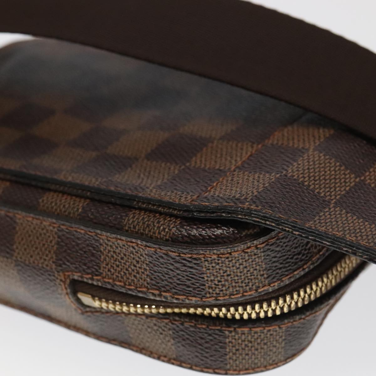 Louis Vuitton Geronimos Brown Canvas Shoulder Bag