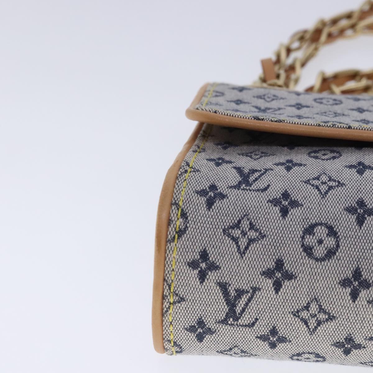 Louis Vuitton Camille Navy Canvas Shoulder Bag