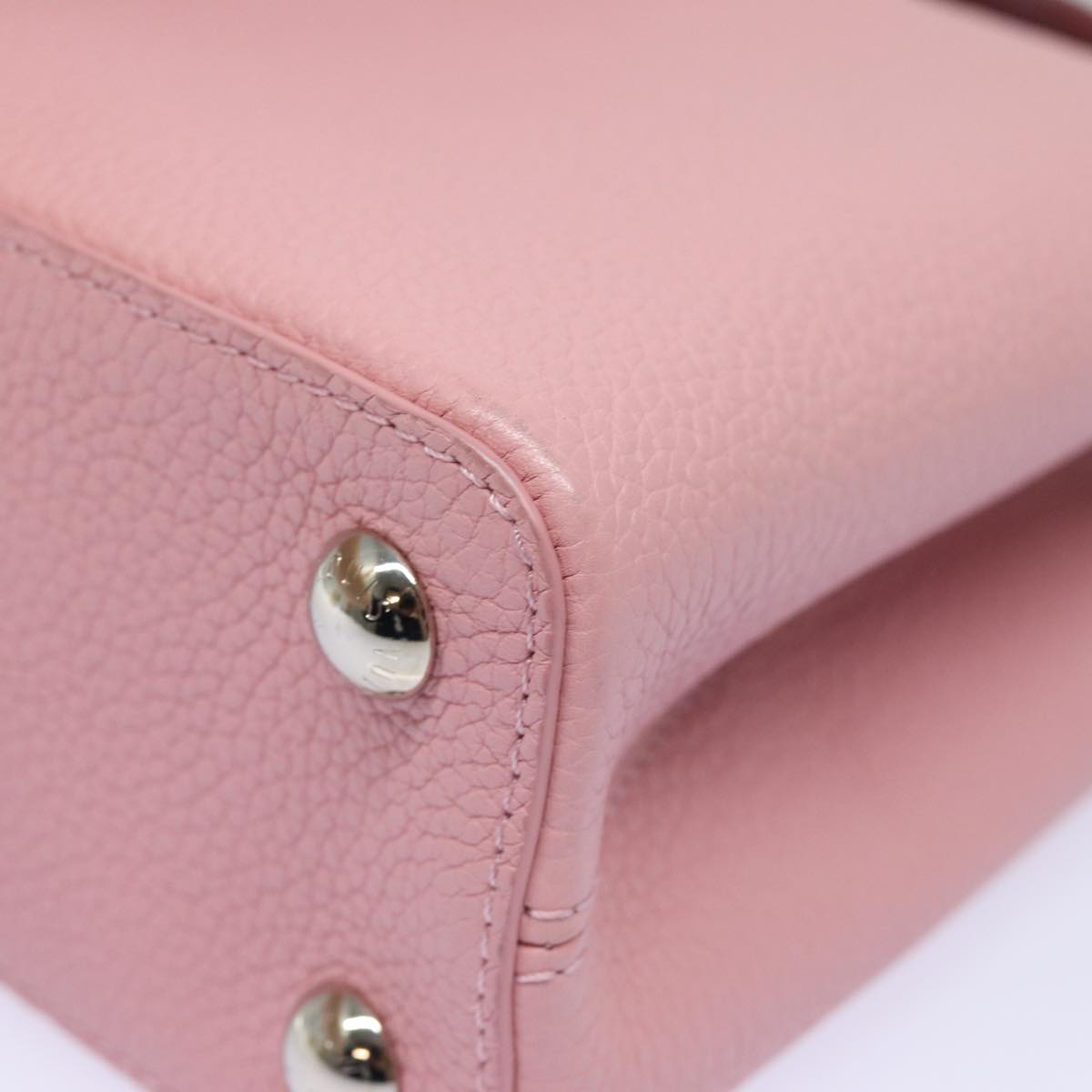 Louis Vuitton Capucines Pink Leather Handbag