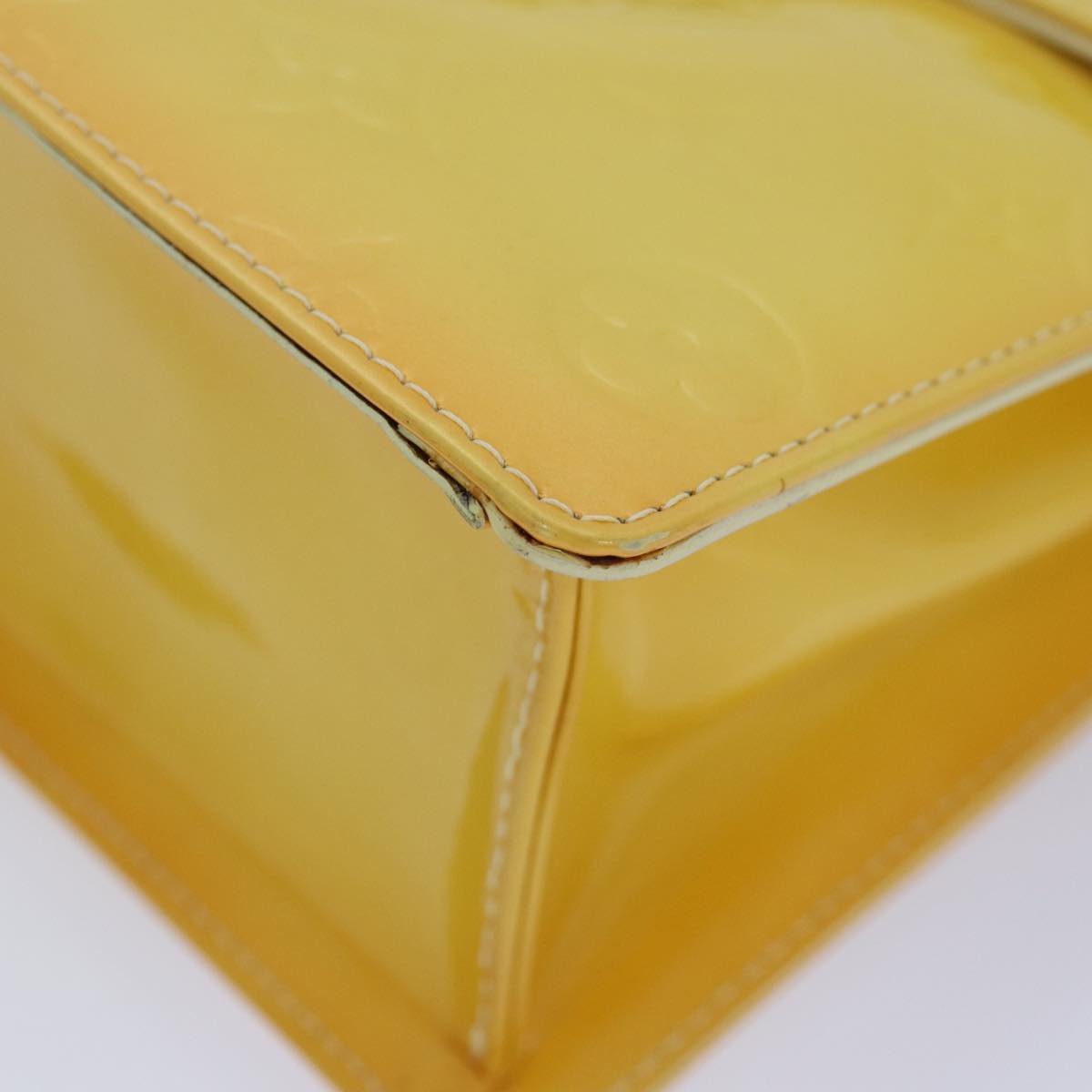 Louis Vuitton Spring Street Yellow Patent Leather Handbag