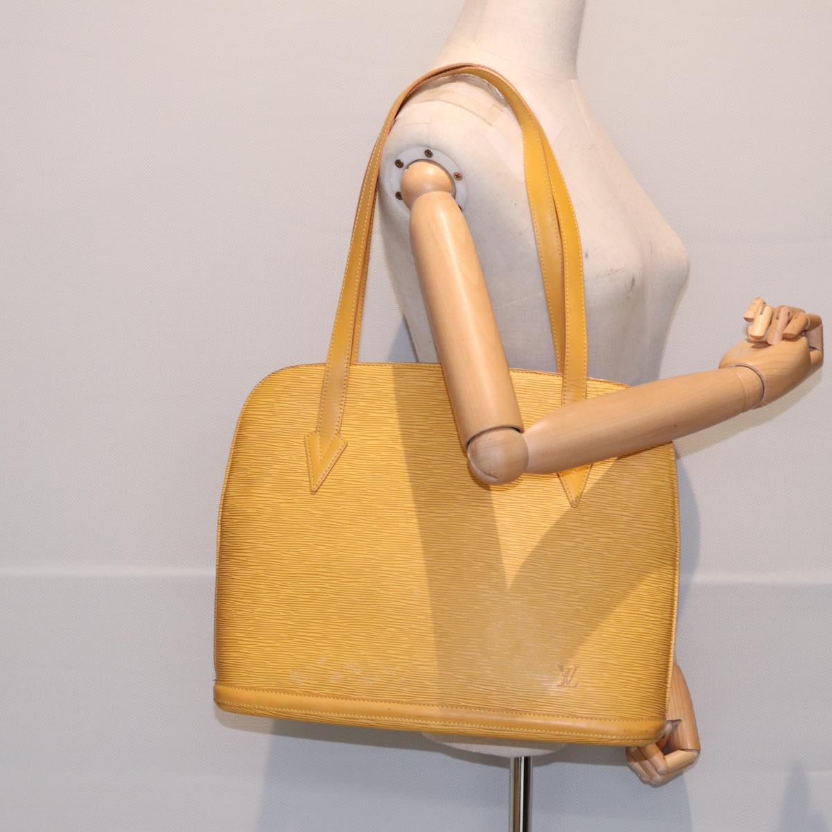 Louis Vuitton Lussac Yellow Leather Shoulder Bag