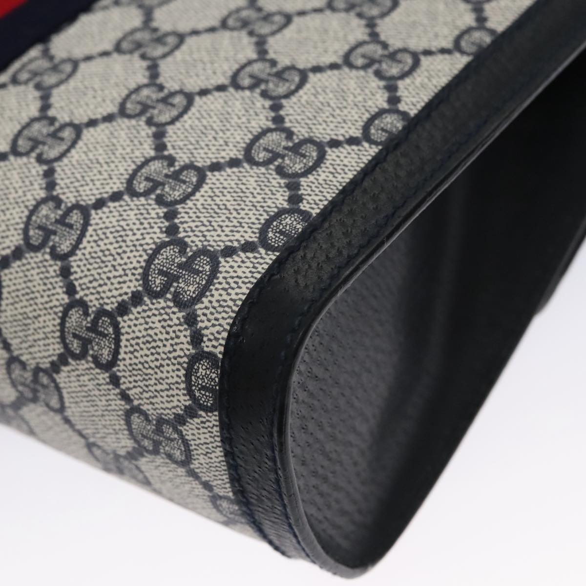 Gucci Gg Canvas Navy Canvas Clutch Bag