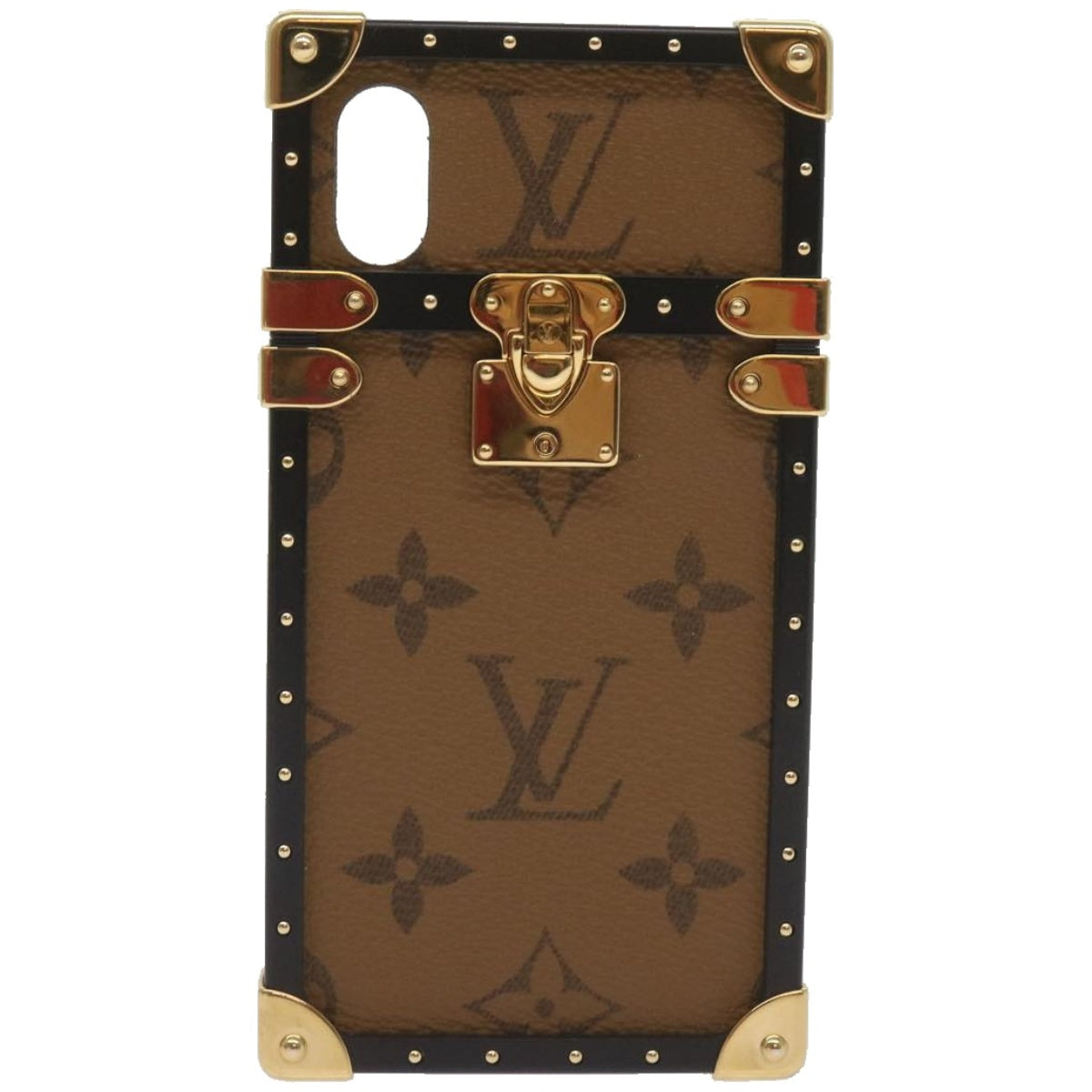 Louis Vuitton Etui Iphone Brown Canvas Phone Jewelry