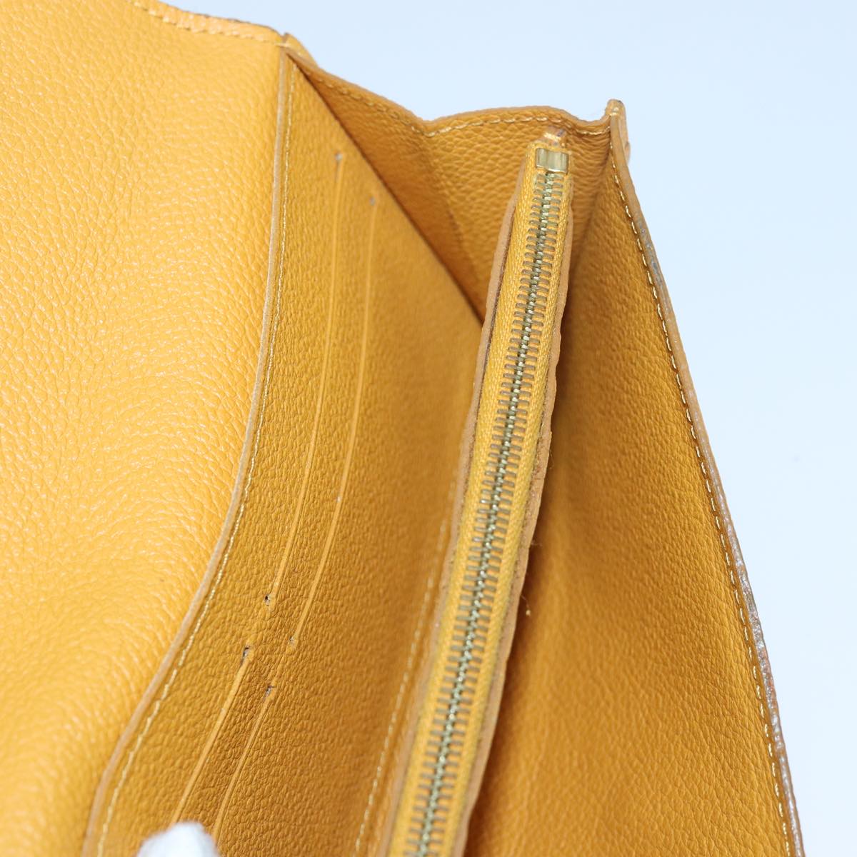 Louis Vuitton Portefeuille Yellow Leather Wallet
