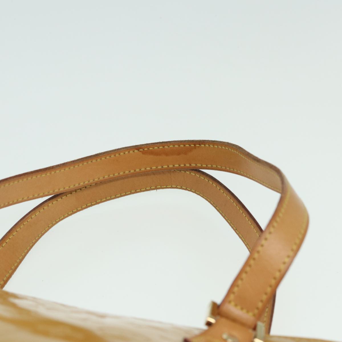 Louis Vuitton Houston Beige Patent Leather Handbag