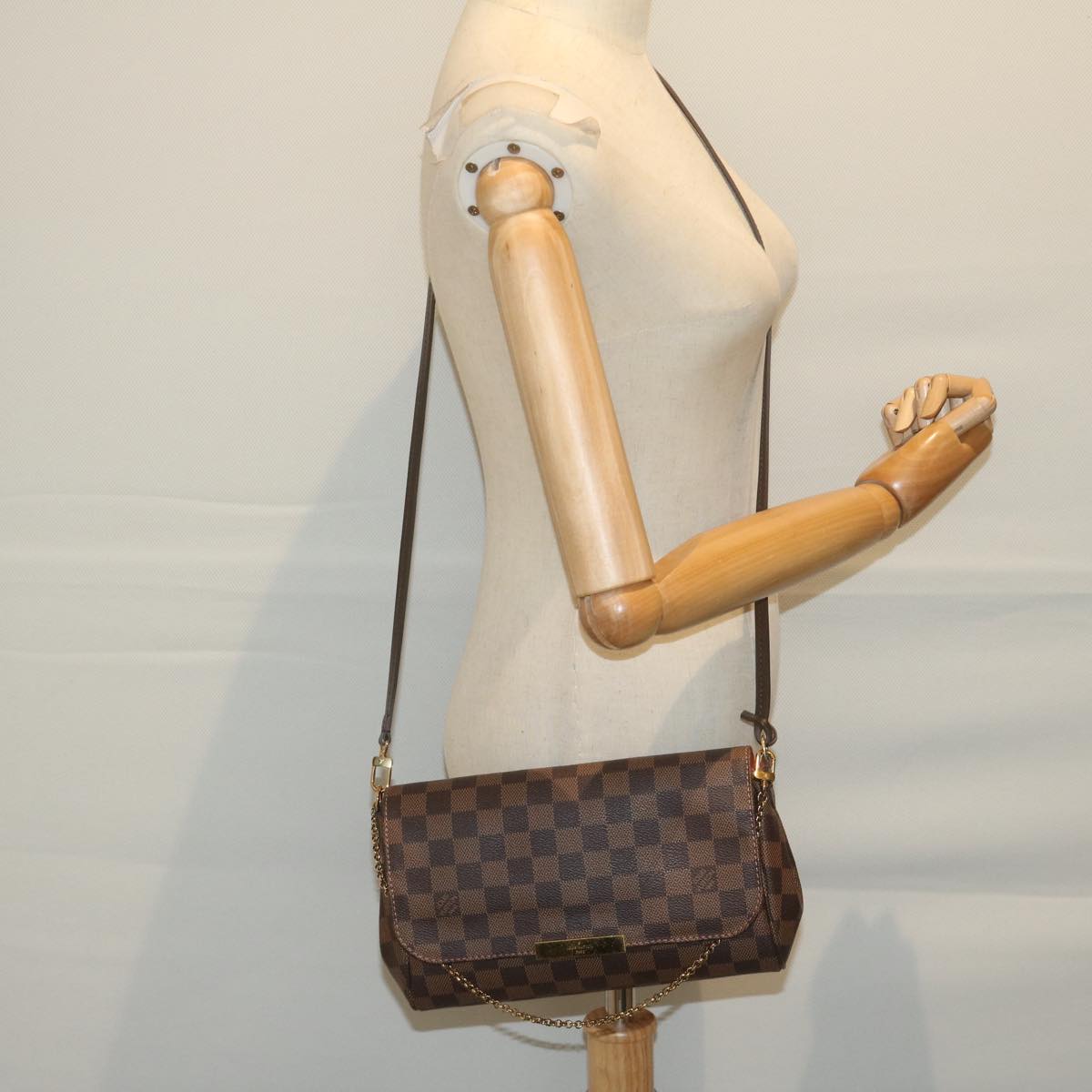 Louis Vuitton Favorite Brown Canvas Shoulder Bag