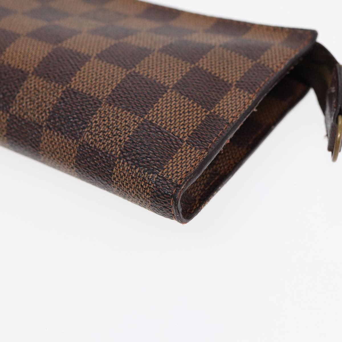 Louis Vuitton Poche Toilette Brown Canvas Clutch Bag