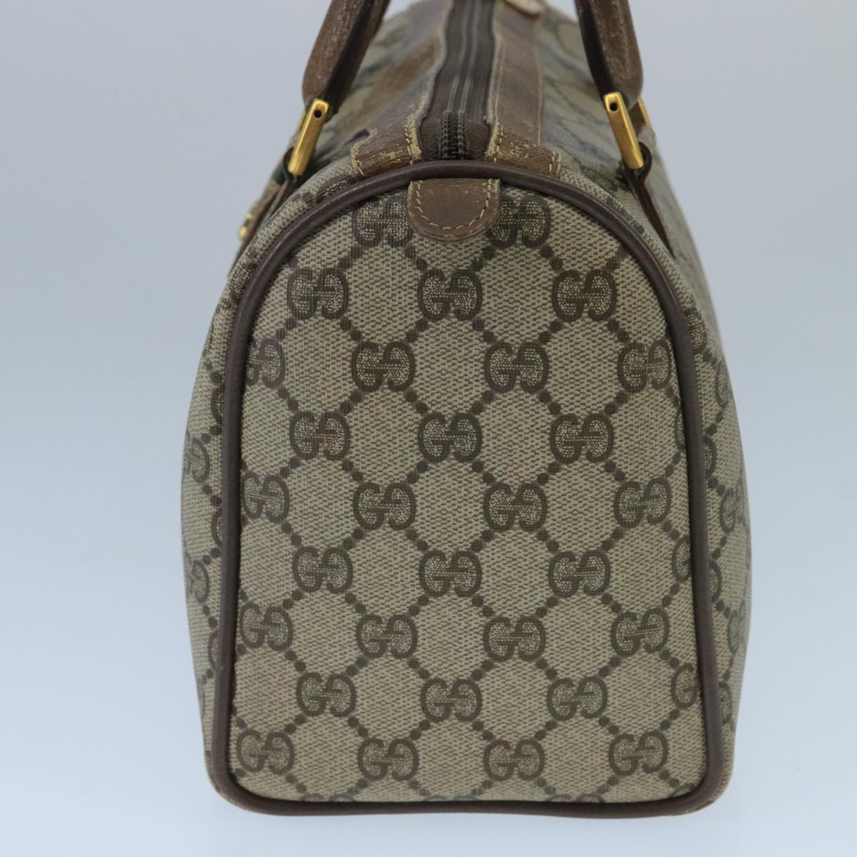 Gucci Gg Supreme Beige Canvas Travel Bag