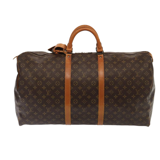 Louis Vuitton Keepall 60 Brown Canvas Travel Bag