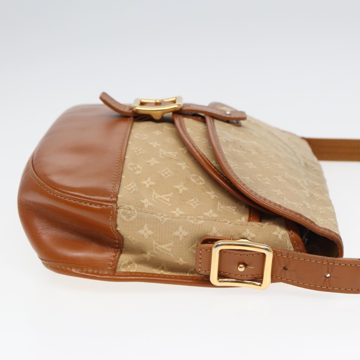 Louis Vuitton Belaia Beige Canvas Shoulder Bag