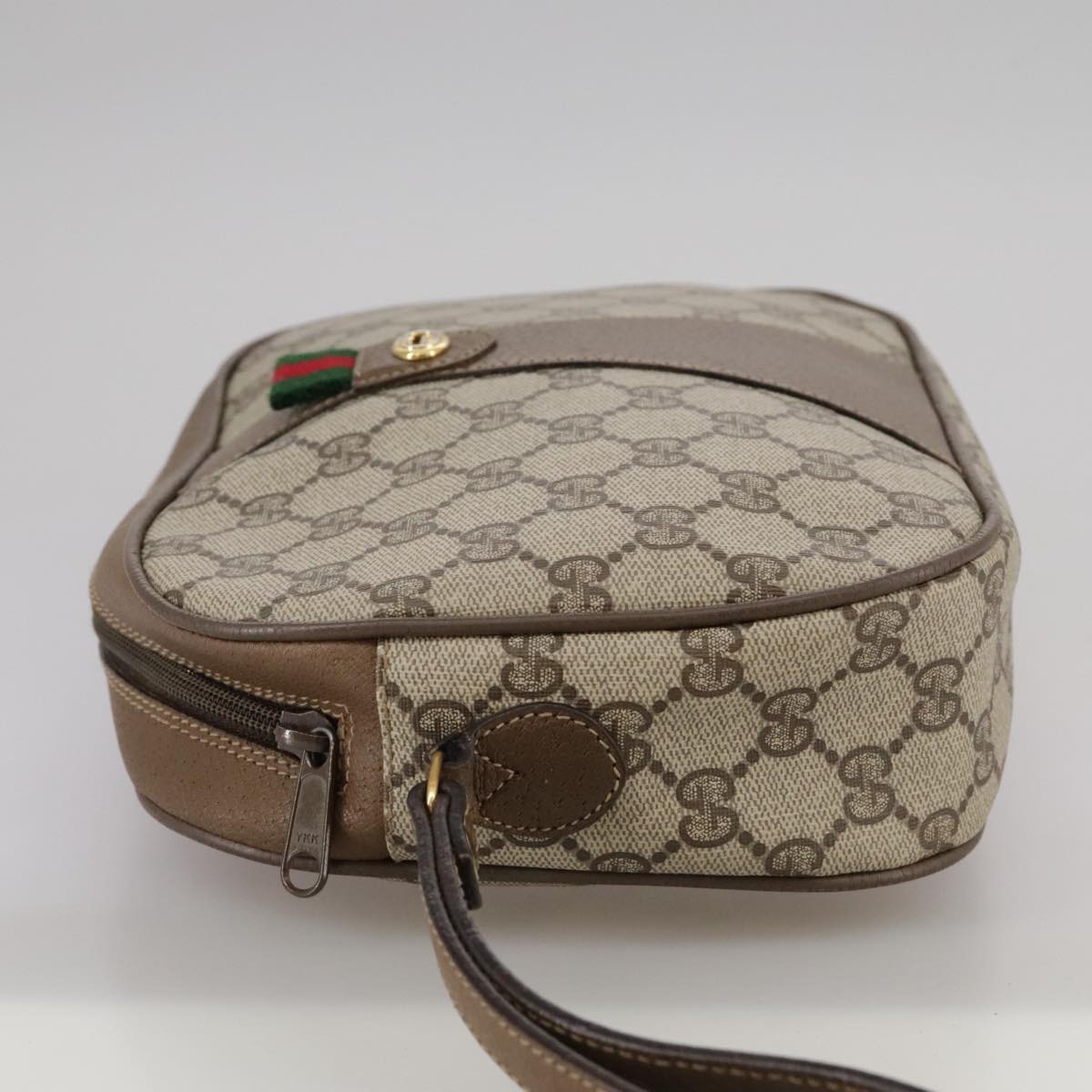 Gucci Gg Canvas Beige Canvas Clutch Bag