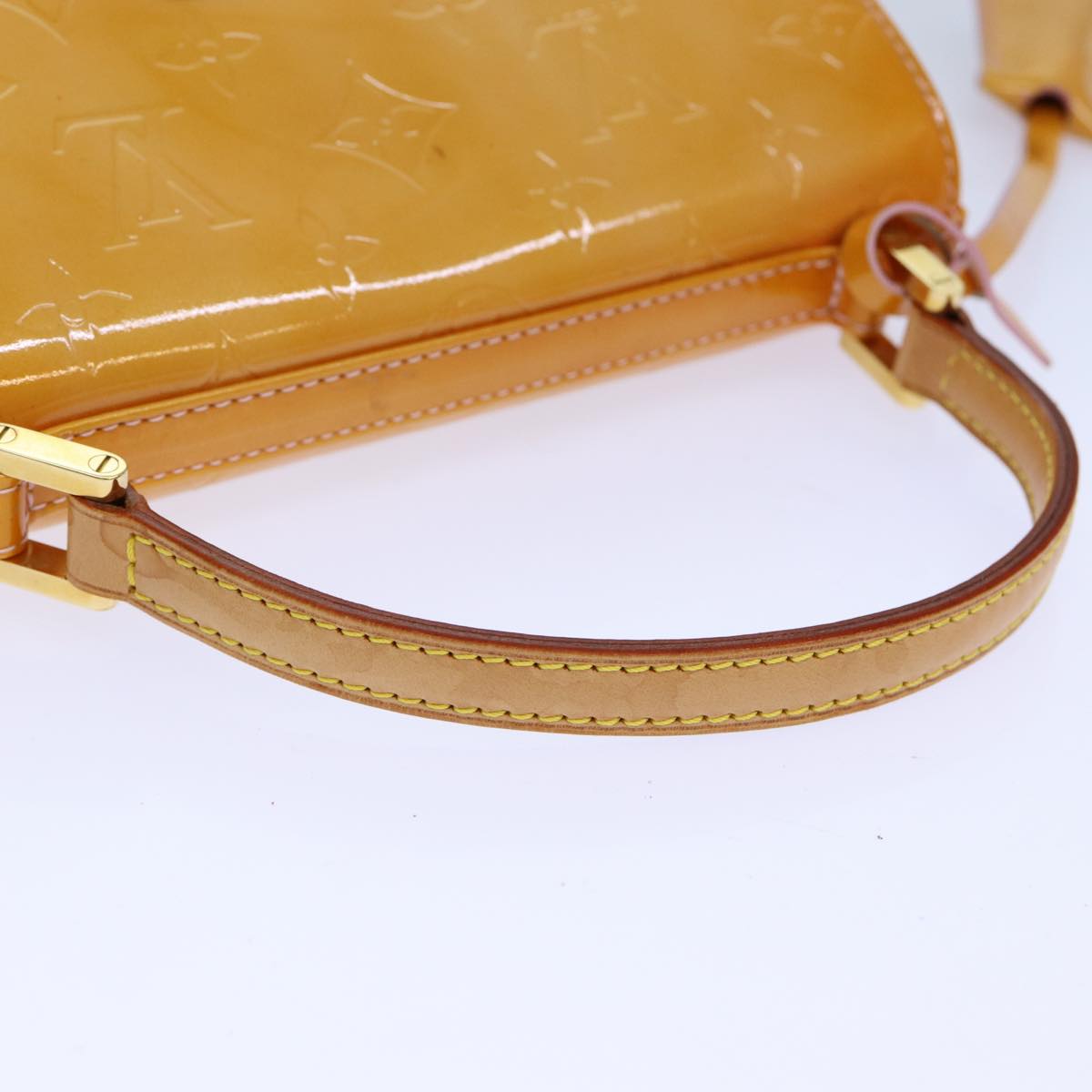 Louis Vuitton Spring Street Yellow Patent Leather Handbag