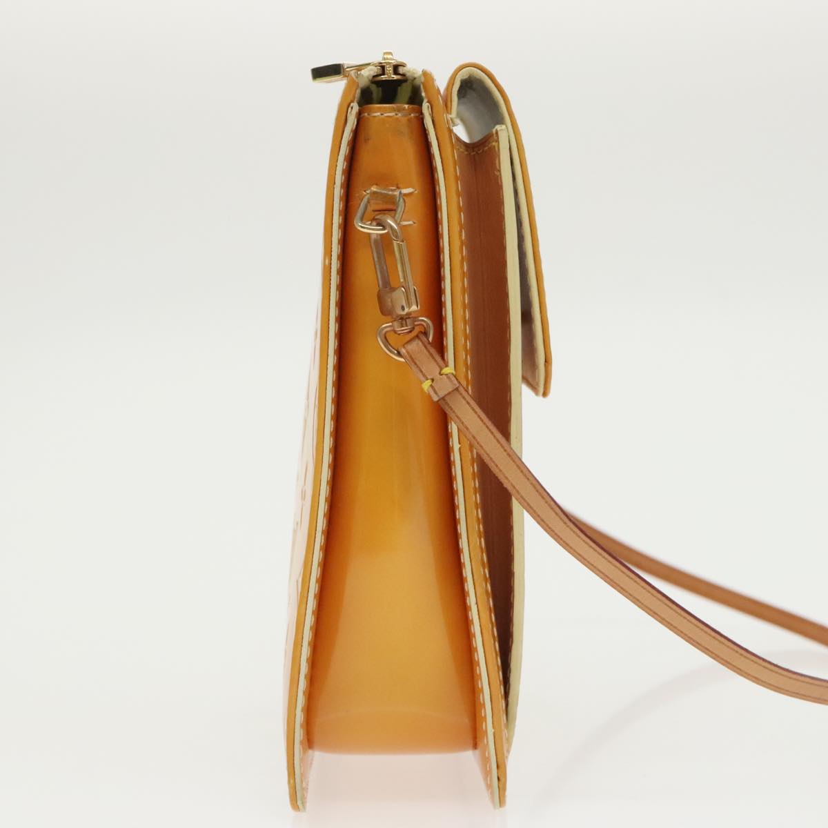 Louis Vuitton Mott Yellow Patent Leather Shoulder Bag