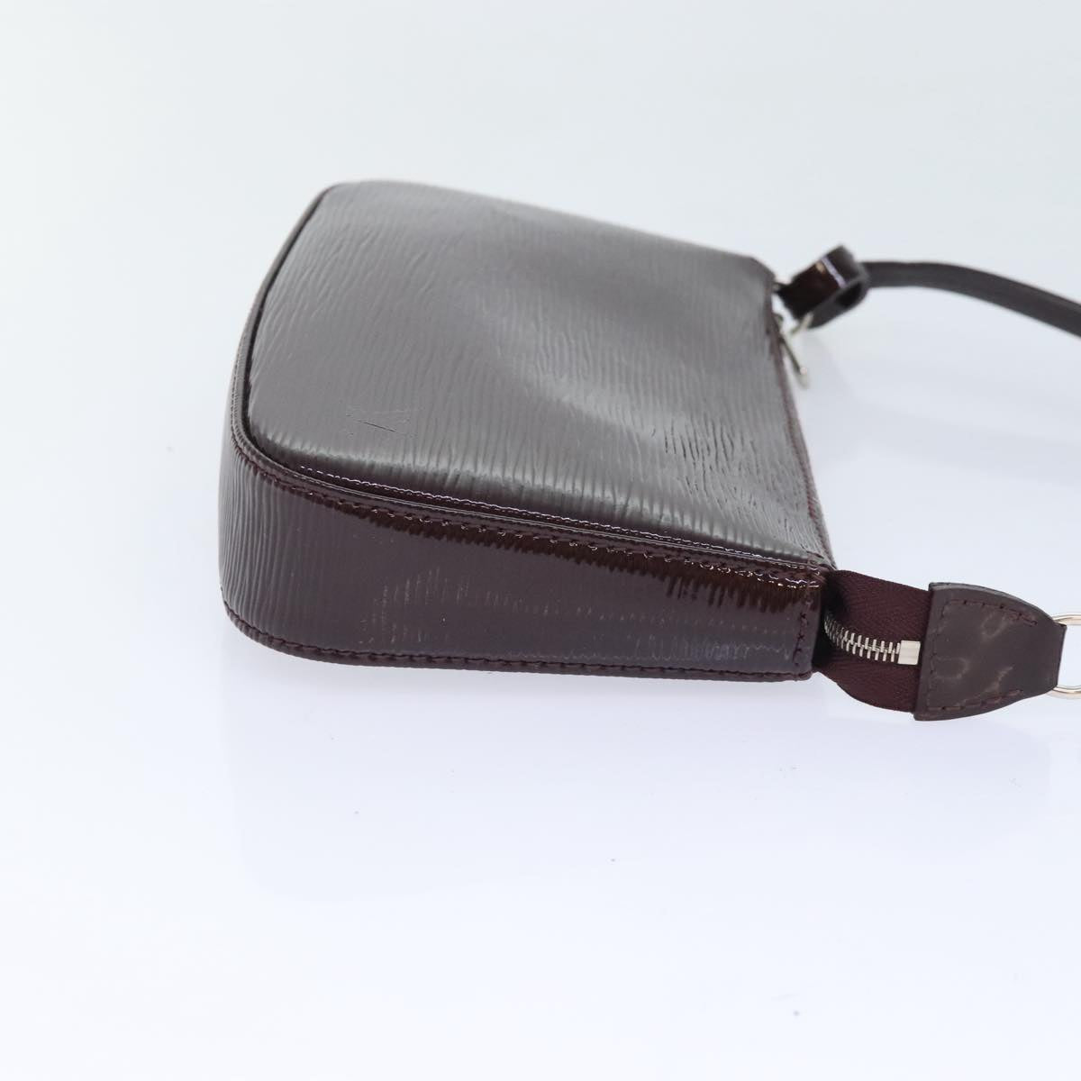 Louis Vuitton Pochette Accessoire Purple Leather Clutch Bag