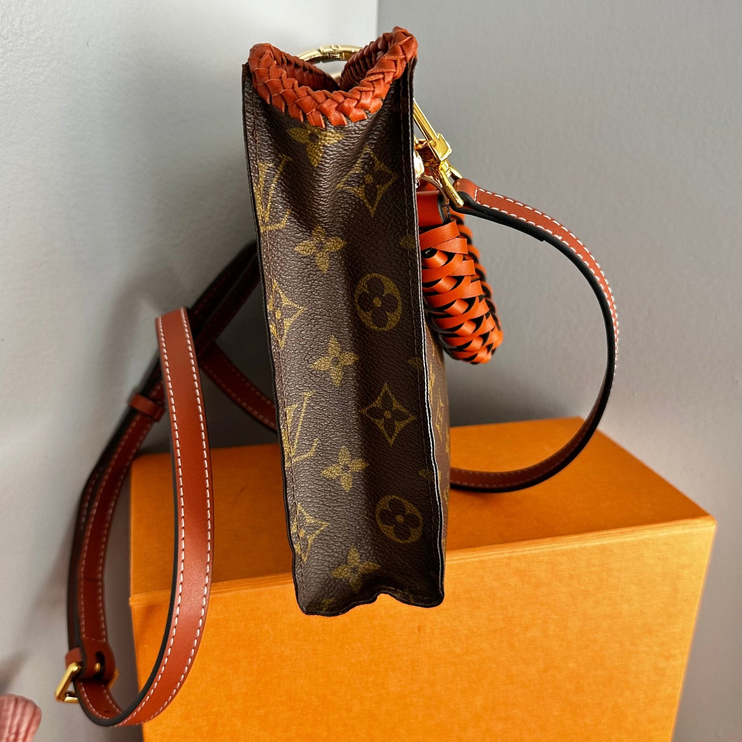 The Swan Crossbody -Orvis bags Monogram in Whiskey
