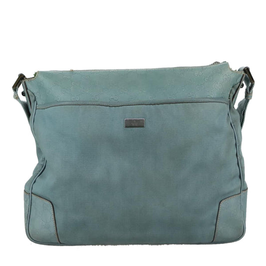 Gucci Gg Canvas Turquoise Canvas Shoulder Bag ()