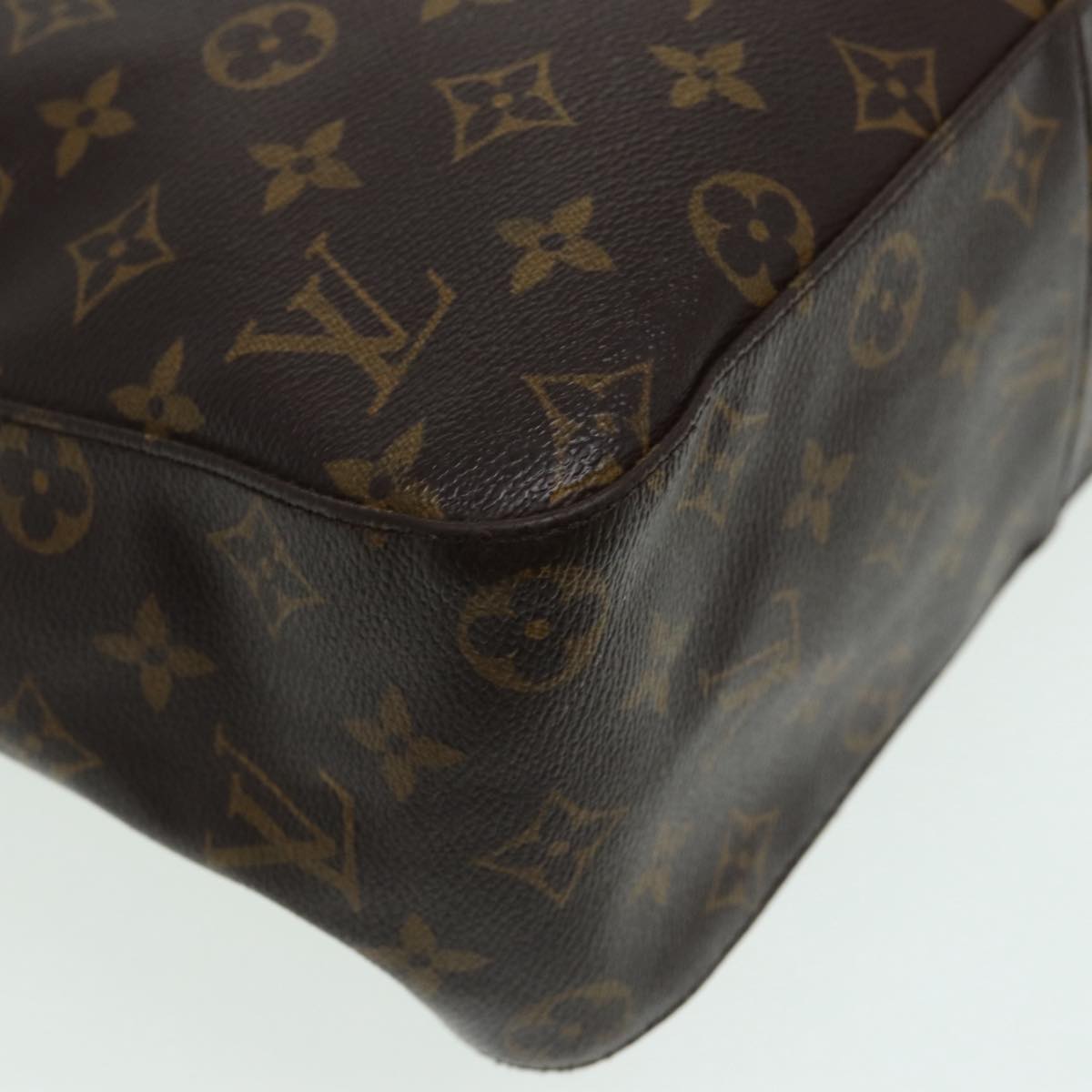 Louis Vuitton Looping Gm Brown Canvas Shoulder Bag