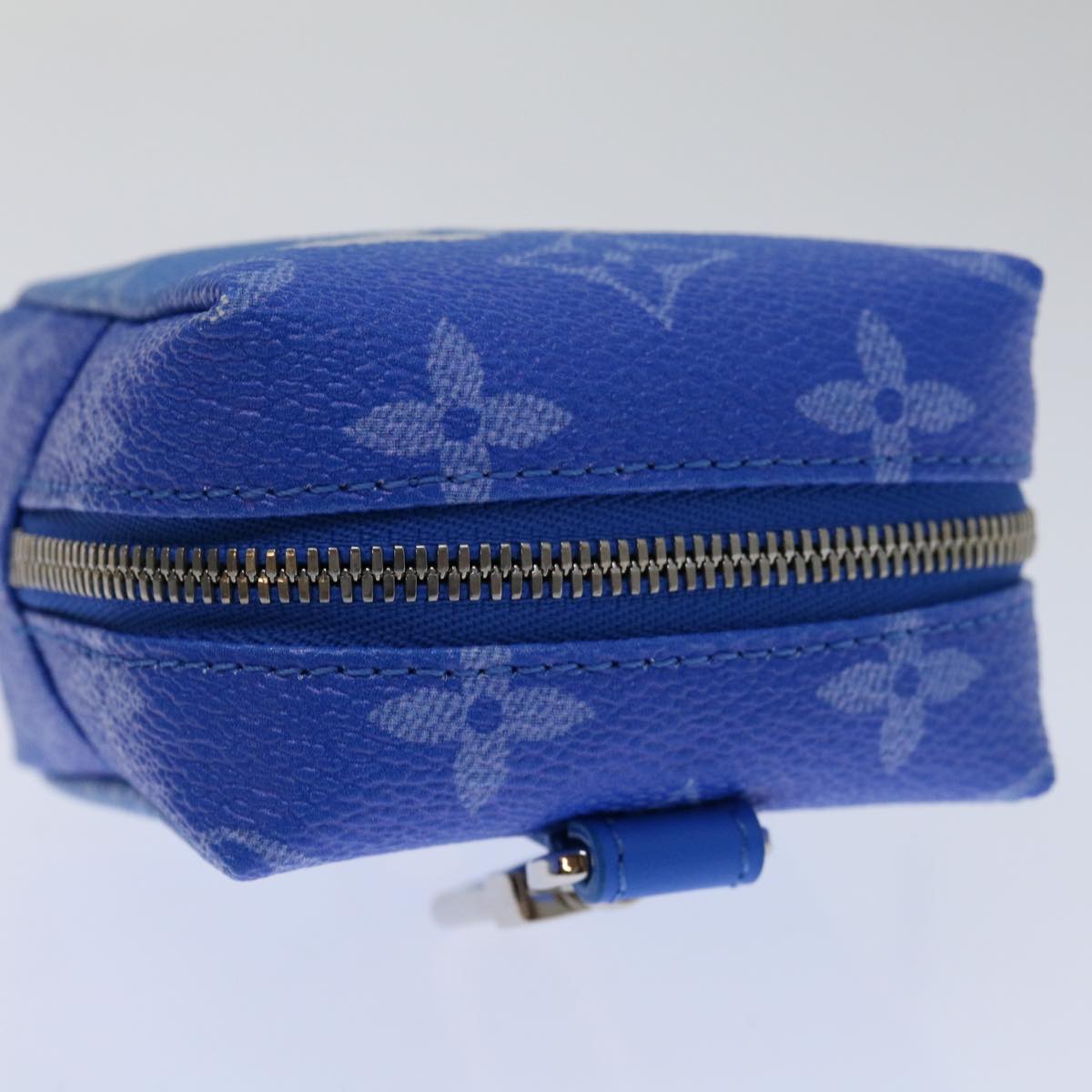 Louis Vuitton Blue Canvas Clutch Bag