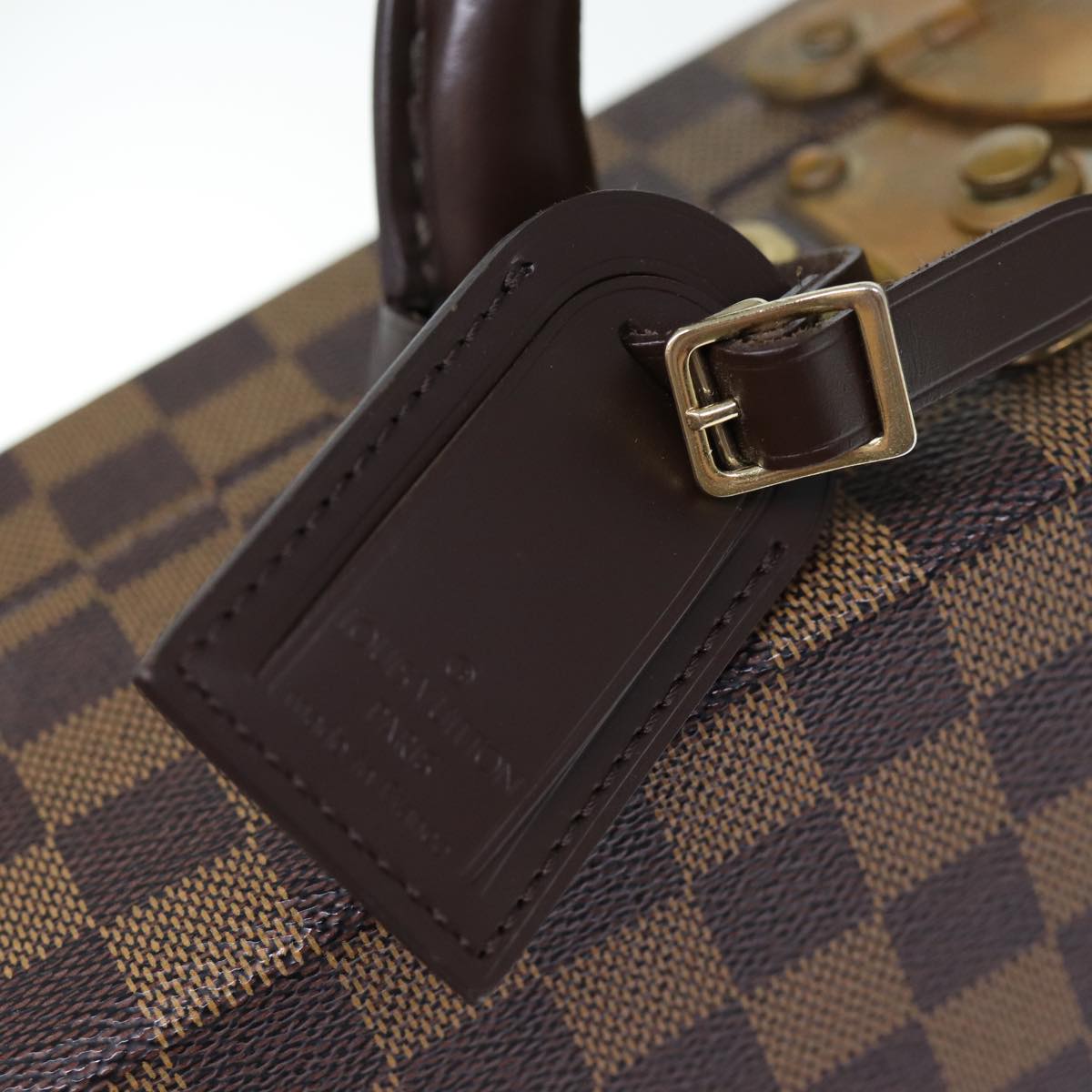 Louis Vuitton Attache Case Brown Canvas Travel Bag