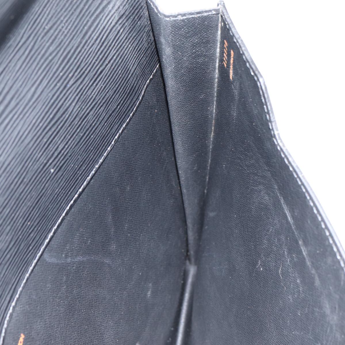 Louis Vuitton Senateur Black Leather Briefcase Bag
