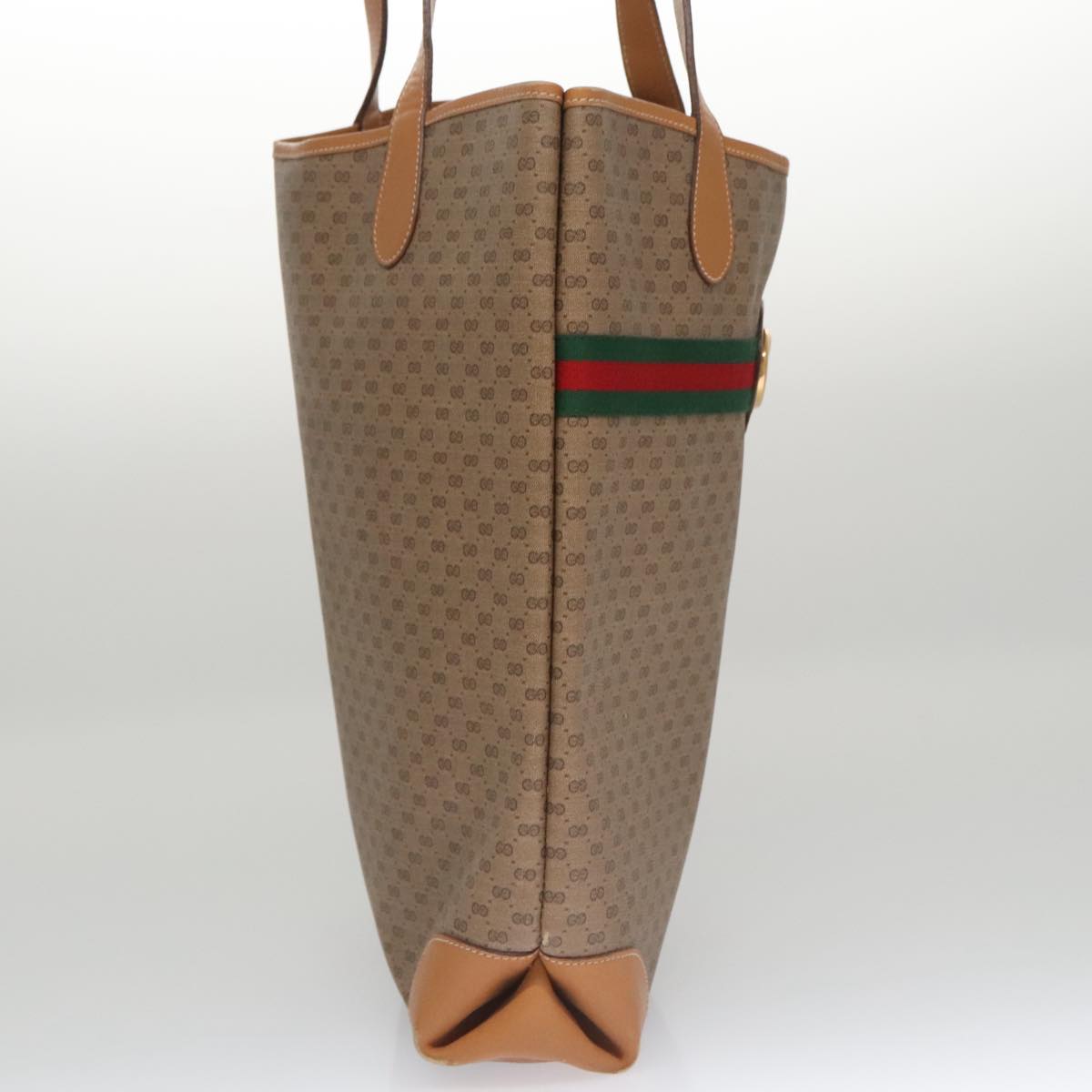Gucci Sherry Beige Canvas Tote Bag