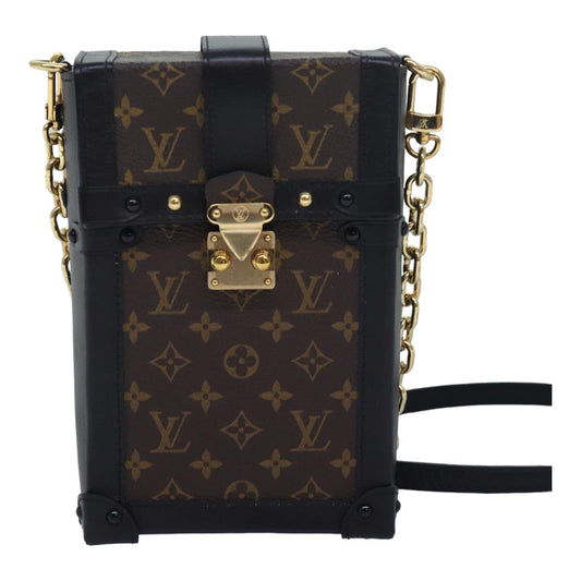Louis Vuitton Trunk Brown Canvas Shoulder Bag