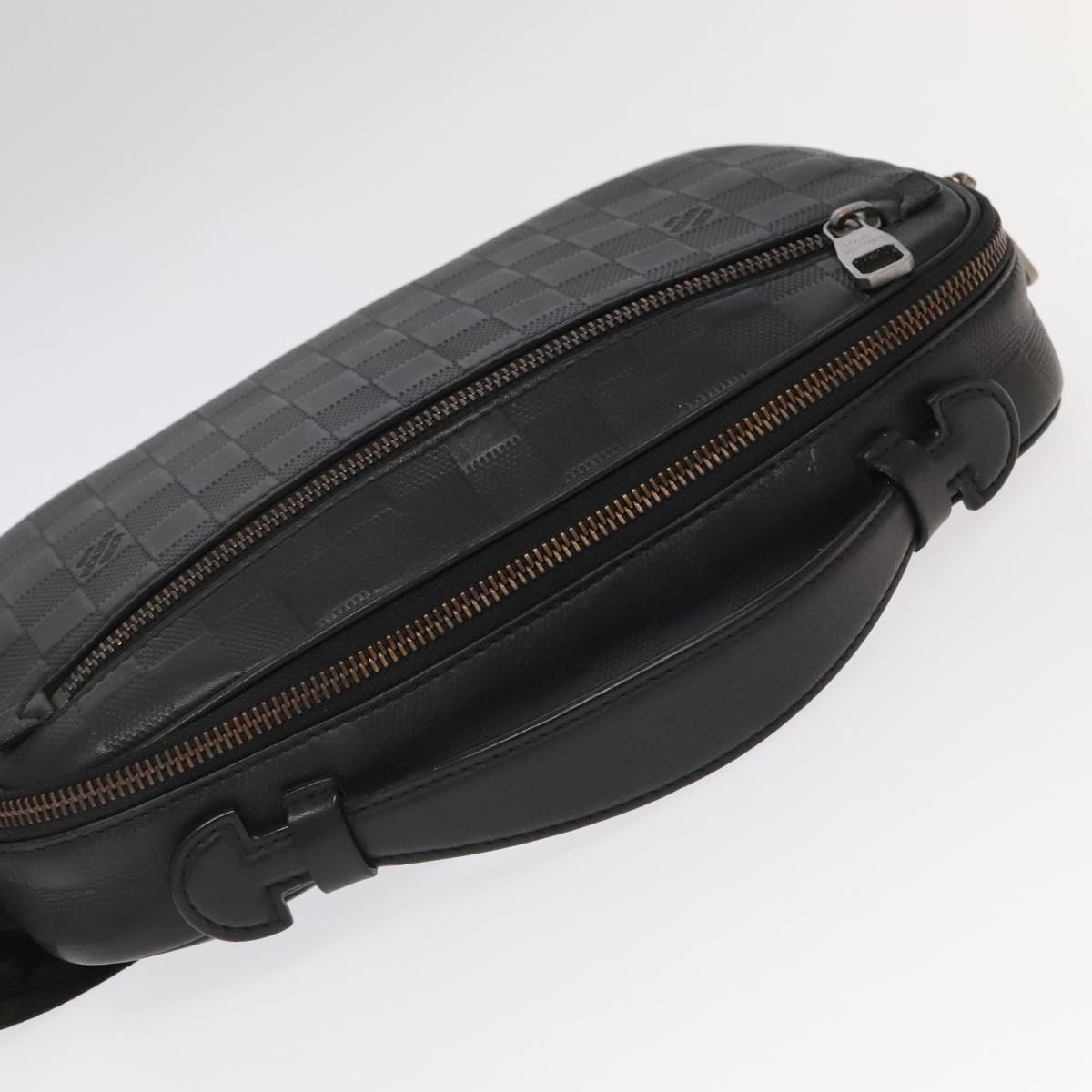 Louis Vuitton Ambler Black Leather Shoulder Bag