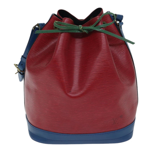 Louis Vuitton Noe Tricolore Red Leather Shoulder Bag