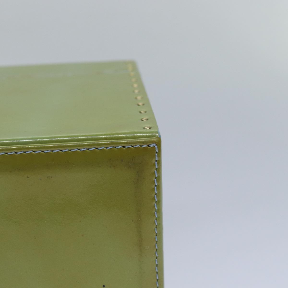 Louis Vuitton Bleecker Green Patent Leather Clutch Bag