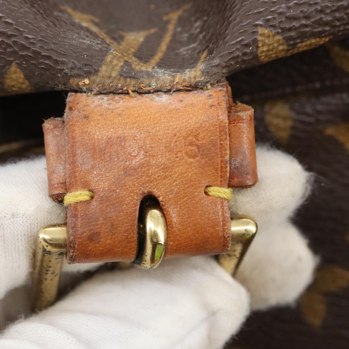 Louis Vuitton Montsouris Gm Brown Canvas Backpack Bag