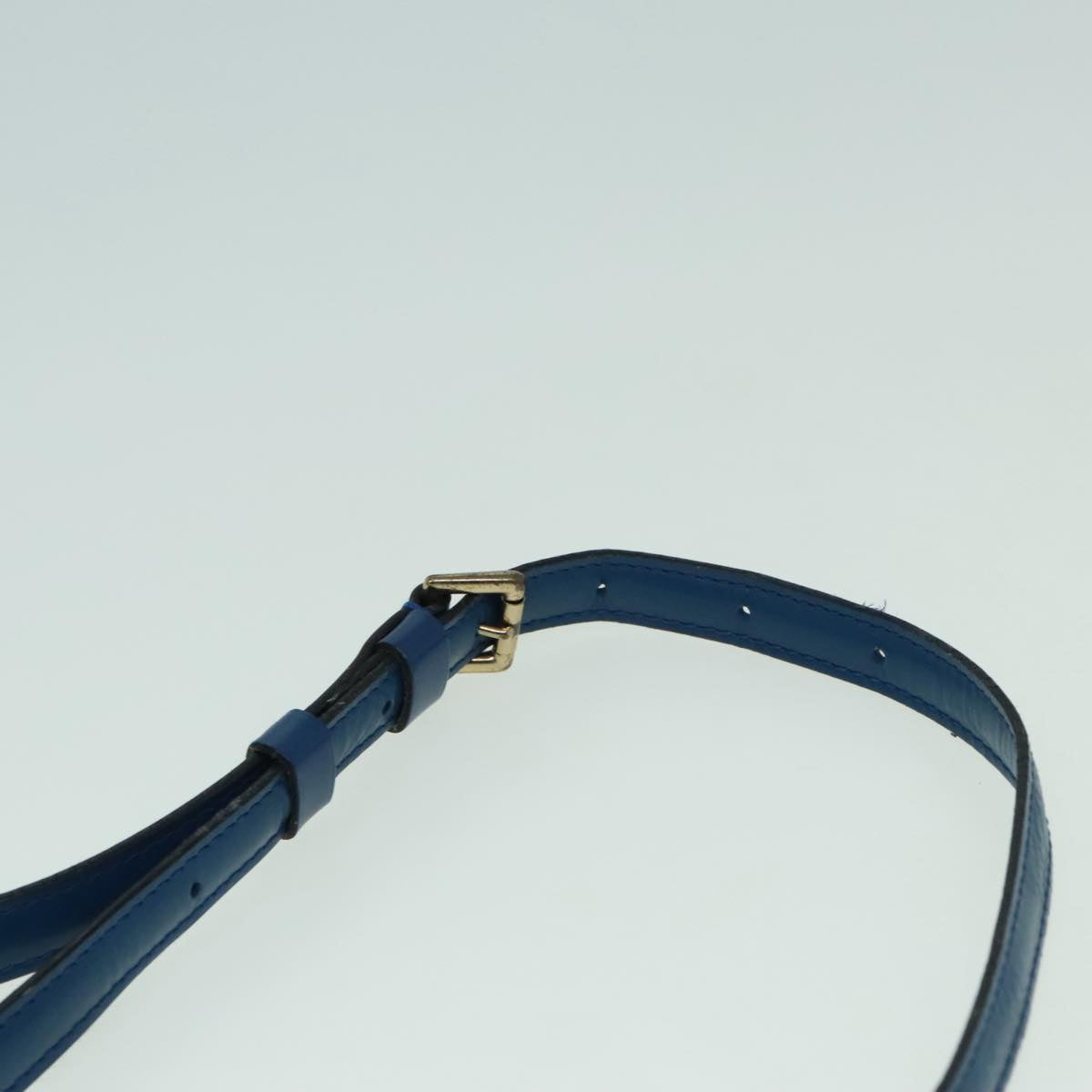 Louis Vuitton Grenelle Blue Leather Shoulder Bag