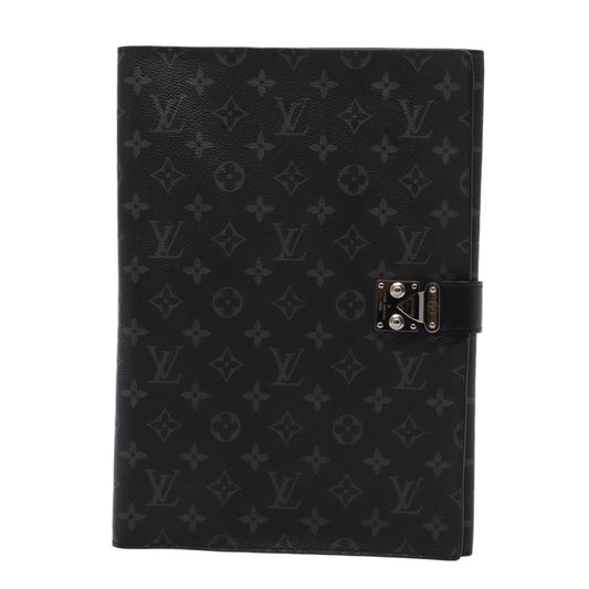 Louis Vuitton Porte Documents Grey Canvas Briefcase Bag ()