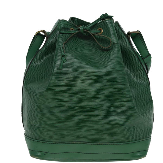 Louis Vuitton Noe Green Leather Shoulder Bag