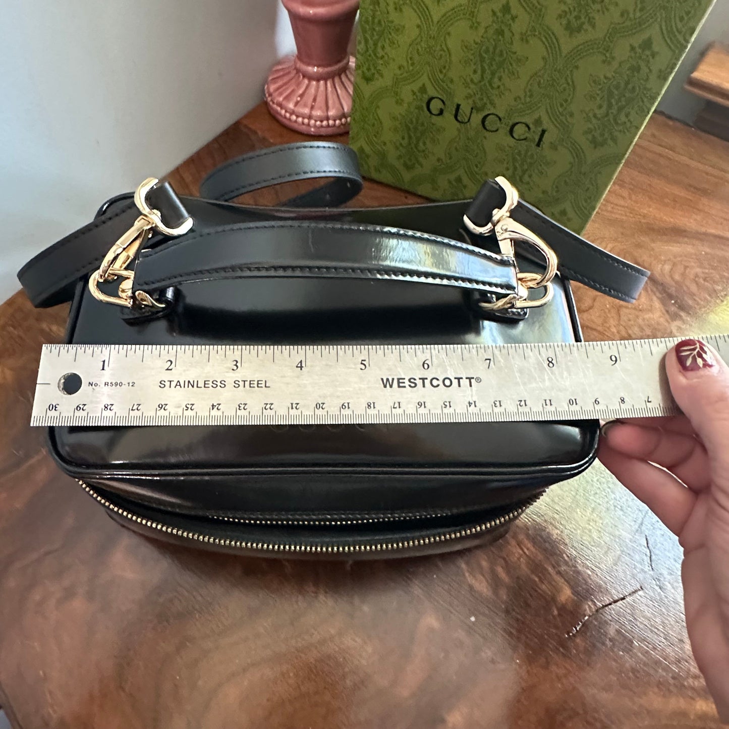 The Junco Crossbody/Clutch - Larger Orvis bags Gucci Bamboo Cosmetic Bag in Black Leather