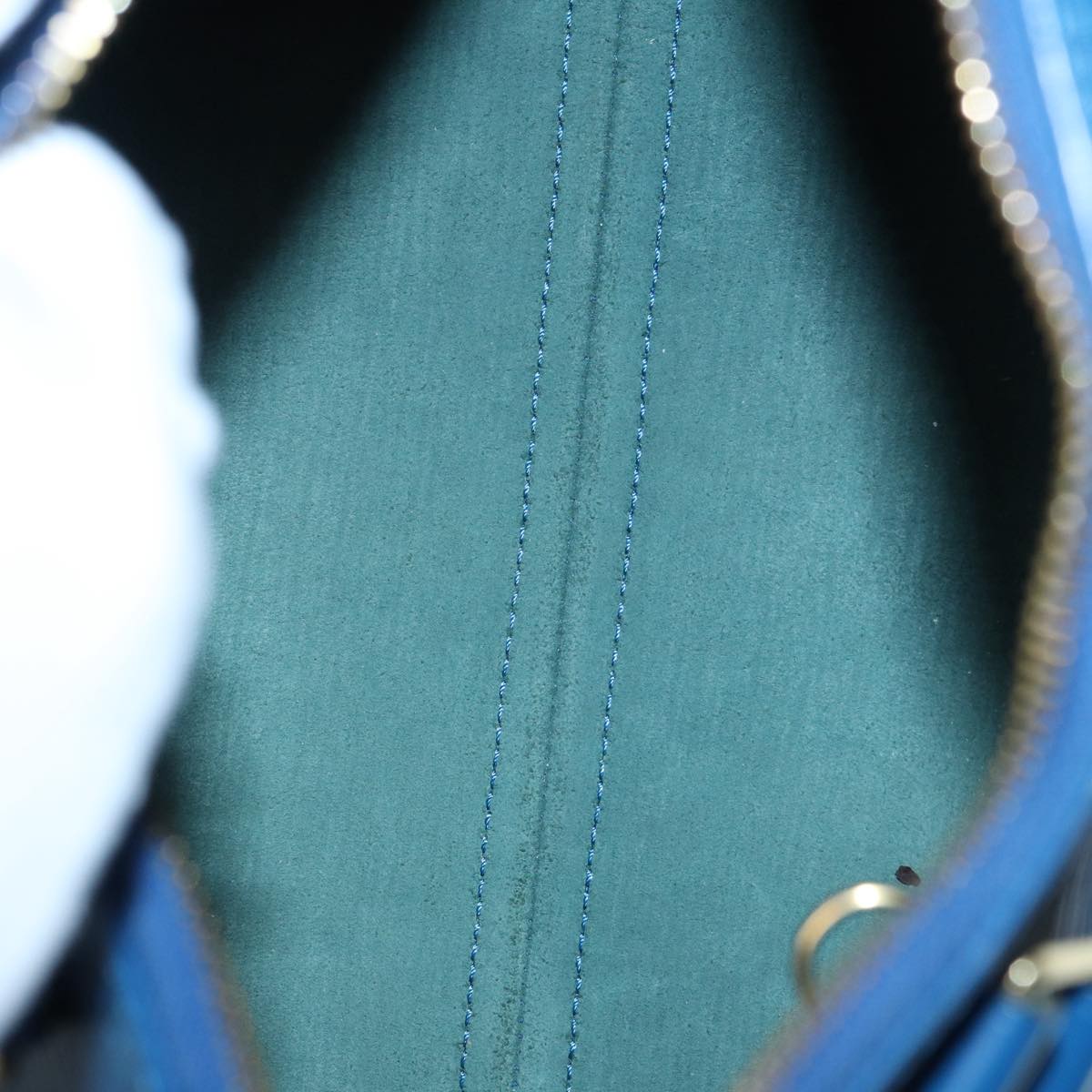 Louis Vuitton Speedy 25 Blue Leather Handbag