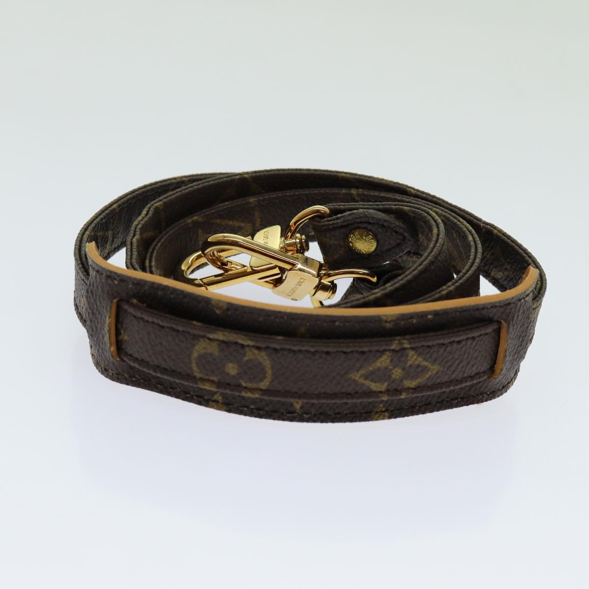 Louis Vuitton Shoulder Strap Brown Canvas Bag Jewelry