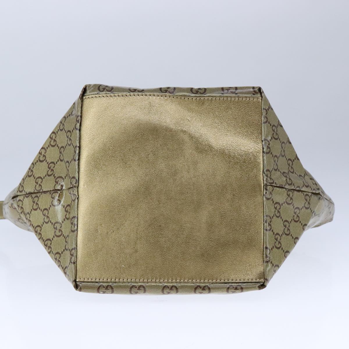 Gucci Gg Crystal Grey Canvas Handbag