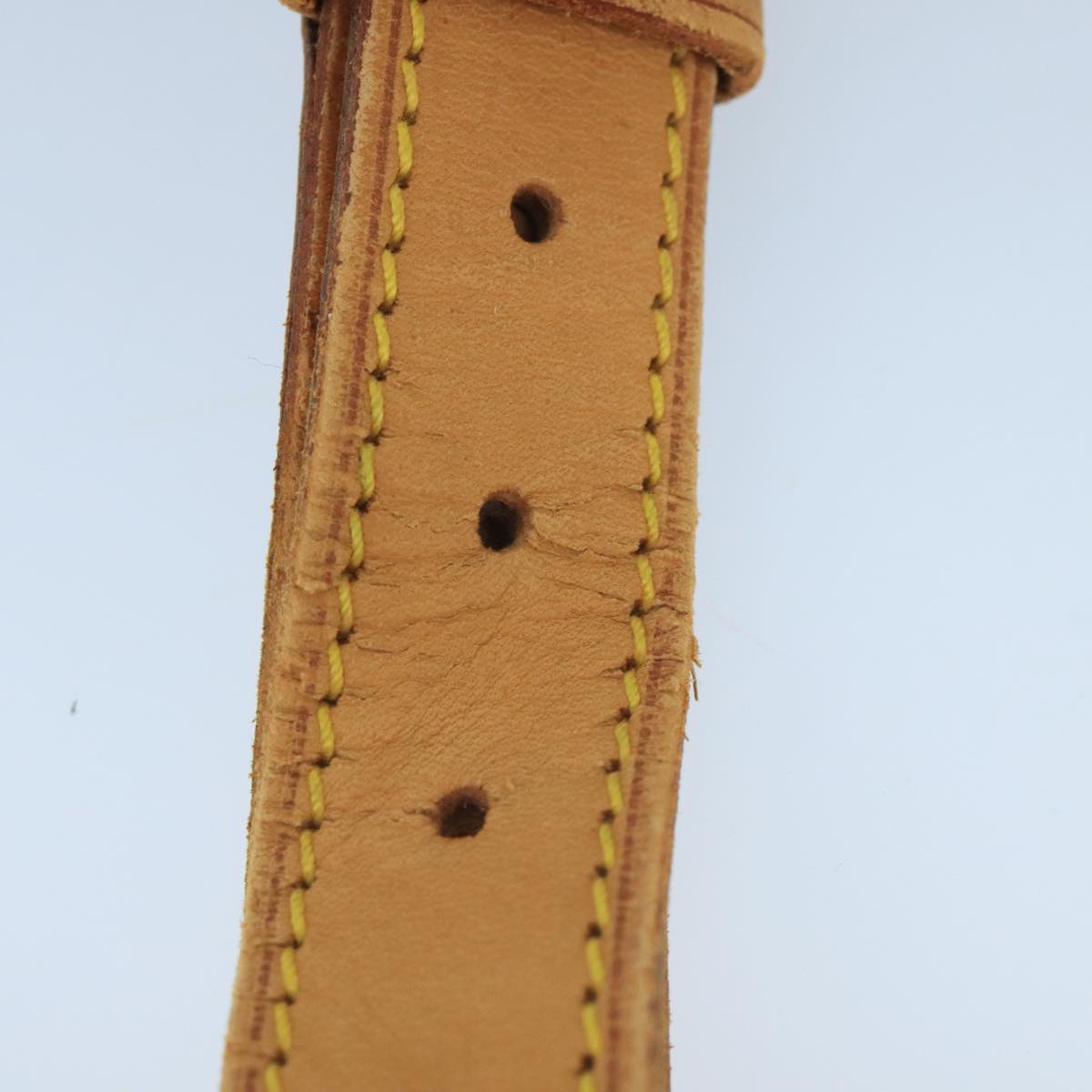 Louis Vuitton Shoulder Strap Beige Leather Bag Jewelry